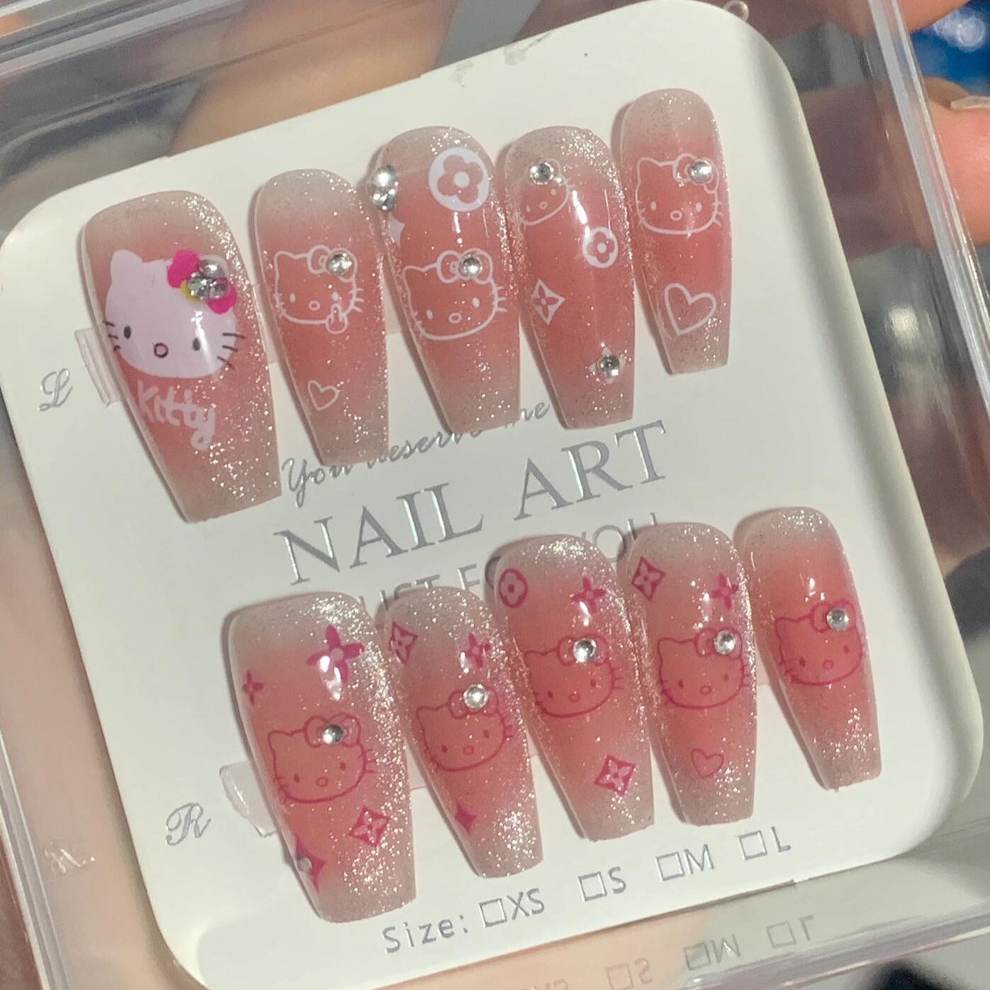 Hello kitty nails